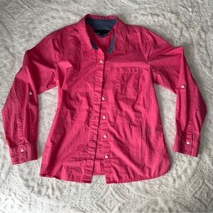 Tommy Hilfiger Pink button up top